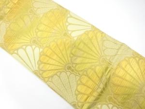 アンティーク　菊青海波模様織り出し袋帯（材料）